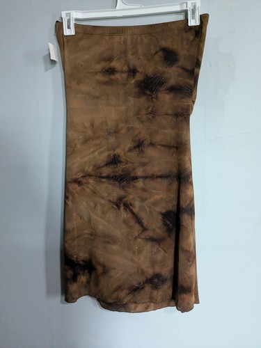 Taboo Women's Large Brown Strapless Dress With Slit NWT Vintage - Bild 2 von 5