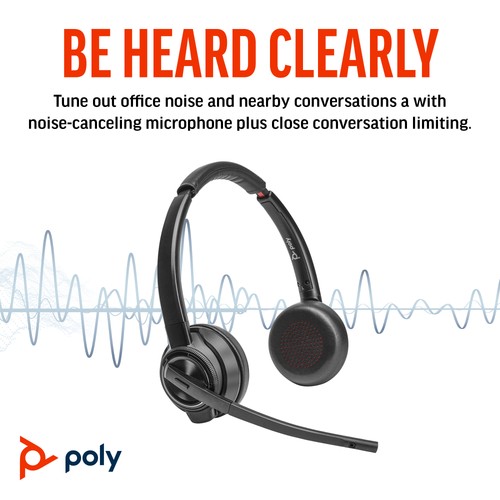 Poly Savi 8420 Biurowe stereo Microsoft Teams Certified DECT 1920-1930 MHz - Zdjęcie 6 z 9