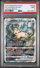 2023 POKEMON SWORD & SHIELD CROWN ZENITH #GG35 FULL ART/LEAFEON VSTAR PSA 9