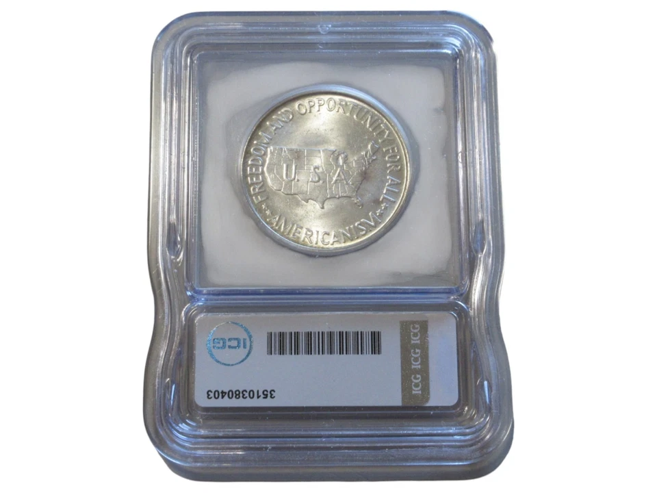 1952 WASHINGTON CARVER COMMEMORATIVE HALF ICG MS 64 - Image 2 of 2