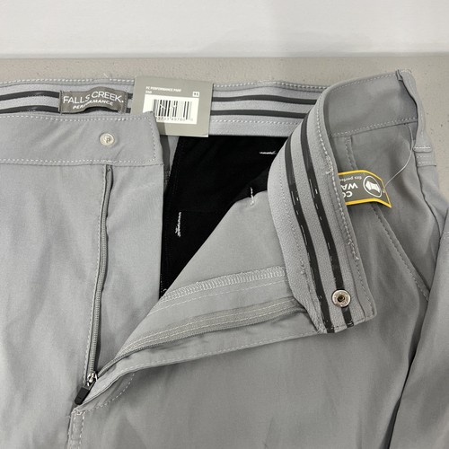 Falls Creek Gray Performance Fast Dri Stretch Comfort Pants Men's 40 NWT - Picture 4 of 8