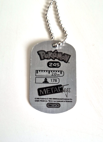 Pokemon Metal Tags 2006 Game Freak Nintendo Pokemon Dog Tag - You Choose - Picture 5 of 147