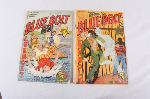 Blue Bolt Featuring Dick Cole, Lot of 15, 1943 to 1948, 1.5 FR/GD to 5.0 VG/FN - Bild 16 von 20