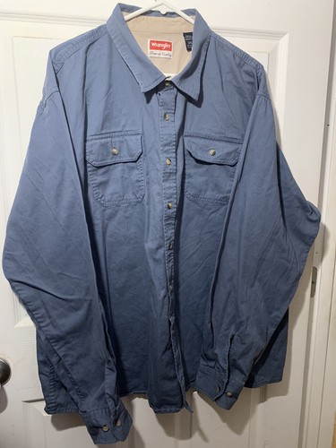 Wrangler Men Long Sleeve XXXL Premium Quality 3XL LS EUC - Picture 2 of 8