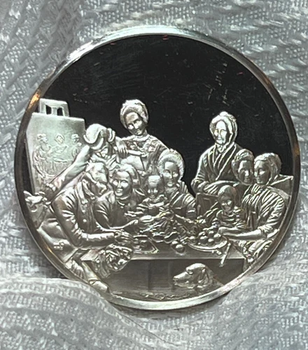 1983 FM Sterling Silver 31.3 Grams Proof The Peale Family Charles Wilson Peale