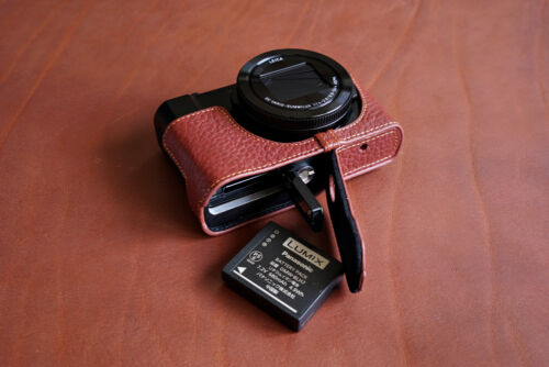 Original Echtleder Halbkamera Etui Tasche Abdeckung für Panasonic LX10 LX9 LX15 - Bild 2 von 42