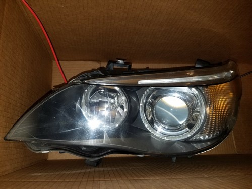 2004 2005 2006 2007 BMW 525I 530I 545I 550I M5 DRIVER LEFT XENON HEADLIGHT - Picture 4 of 12