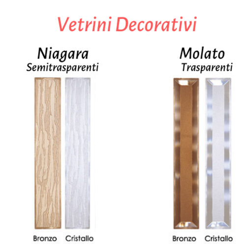 Porta a soffietto Pvc CON VETRINI SU MISURA - Linea Pastello - PREZZO AL M² - Foto 5 di 7