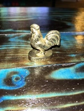 Vintage Valleau Solid Brass Rooster