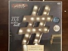 Metal LED Hashtag Marquee Sign Apothecary And Company Built In Timer New In Box
