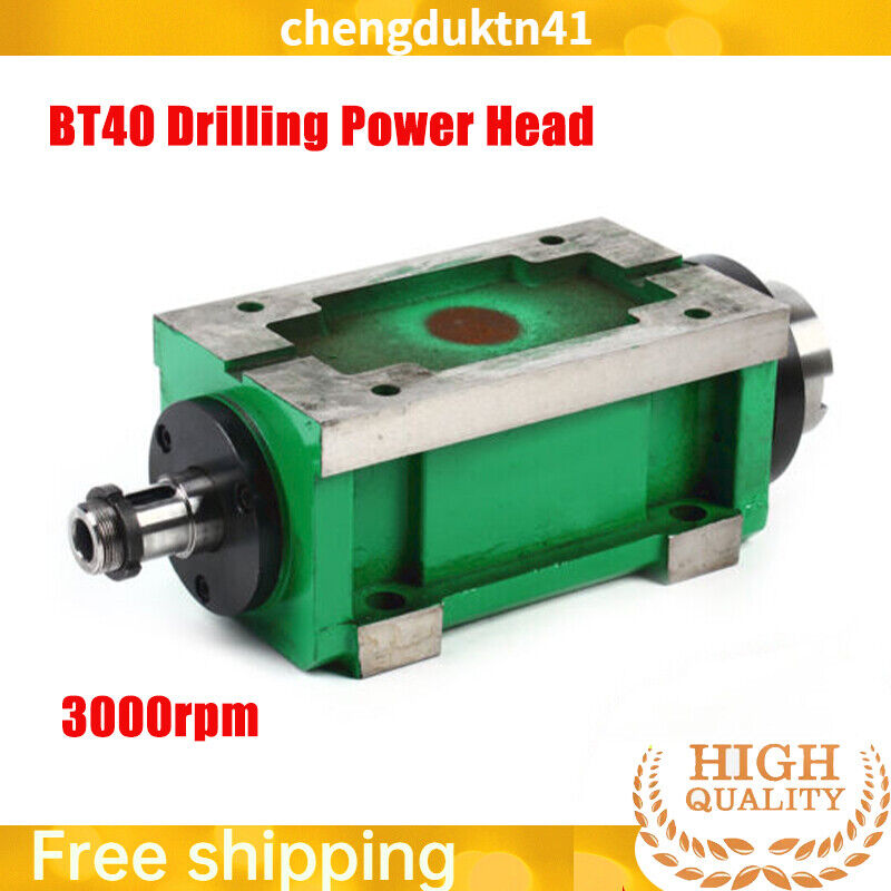 BT40 Spindle Unit Power Milling Head 3000rpm CNC Drilling BT40 Spindle Unit Power Milling Head 3000rpm CNC Drilling