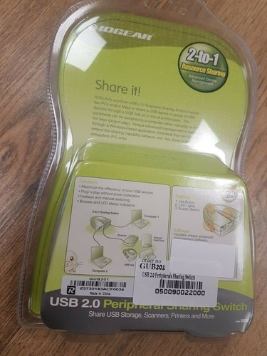 IOGEAR GUB201 USB 2.0 PERIPHERALS SHARING SWITCH - Picture 2 of 2