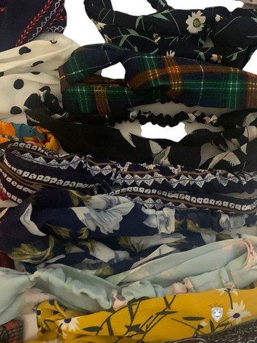 LOT 19 Printed Headbands Bohemian Juniors Stretch Floral Polka Dot Striped - Picture 5 of 6