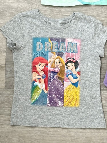 LOT Girls Disney Princess Ariel Jasmine Minnie Mouse T-Shirts & Sweatshirt Sz 4 - Picture 10 of 16