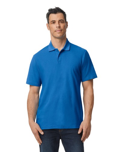 Gildan Men's Softstyle Double Pique Stylish T Shirt Casual Polo - G648 - Picture 10 of 14