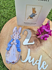 Peter Rabbit cake topper, Peter Rabbit Christening , Peter Rabbit Cake