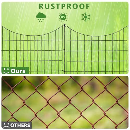 10 Panels No Dig Decorative Outdoor Garden Fence for Yard, 32 32'' X 23.6FT - Picture 8 of 8