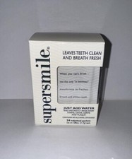 SUPERSMILE Box of Instant Mouthrinse "On the Go" Clean 24 Packets - Old Stock