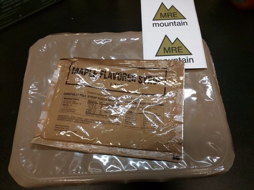 Unitized Group Ration Breakfast Cake w Maple Syrup IRP IMP FSR MCW MRE UGR EPA
