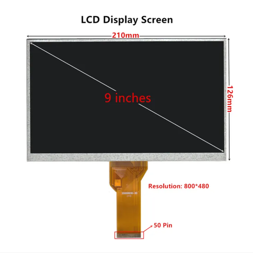 9'' AT090TN12 800 * 480 Wyświetlacz LCD Ekran dotykowy Sterownik Płyta sterująca Audio HDMI - Zdjęcie 13 z 14