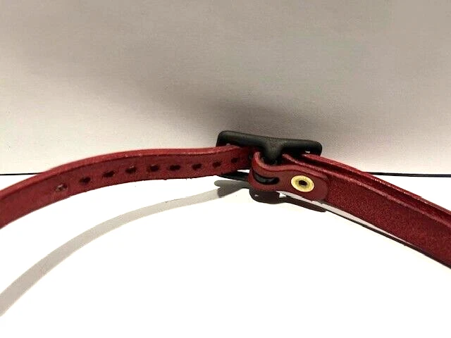 Steampunk Cosplay Gafas de Ciencia Ficción Cuero Rojo con Puente de Cadena Funky Gafas Foto 4 de 4