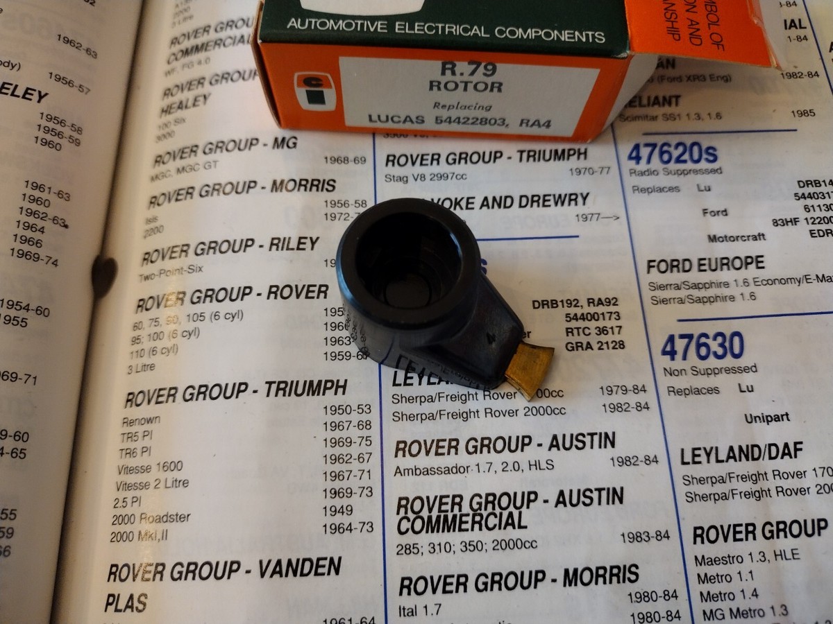 IGNITION ROTOR ARM FITS: LANDROVER SERIES COMMER FC PB