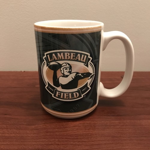 NFL Green Bay Packers Lambeau Field Ceramic Coffee/Tea Mug Retro Logo