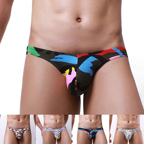 Bikini intimo uomo sexy vita bassa rigonfiamento marsupio perizoma pantaloncino perizoma - Foto 5 di 25