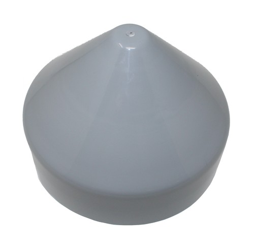 Grey Marine Dock Piling Cone Cap 8" to 10" Plyon Piling Post Cones Cover Caps - 第 3/7 張圖片