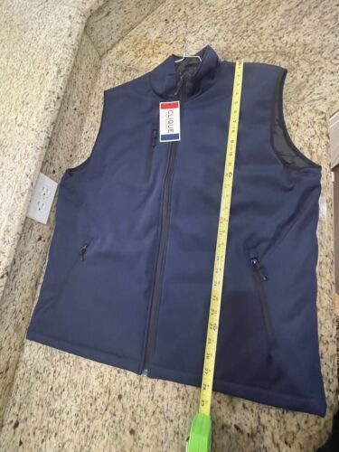NWT Men’s New Clique Waterproof Navy Lined Vest Size Large - Picture 7 of 7