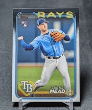Curtis Mead Rookie Card RC 2024 Topps Series 1 Baseball #82 Tampa Bay Rays