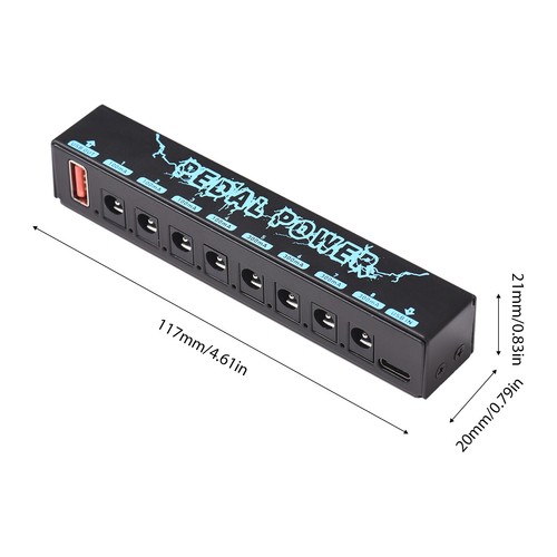 Guitar Pedal Power Guitar Effector Power Supply 8 Isolated DC Output Low Noise - Picture 3 of 9