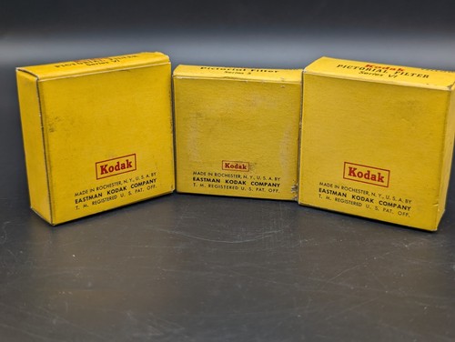 3 Kodak Drop In Pictorial Filters Series VI Red/Green/Yellow Vintage - Picture 2 of 7