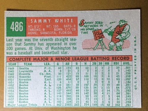 1959 Topps Baseball Singoli - Numeri 400-506 - Scegli la tua carta - Aggiorna il tuo set- - Foto 409 di 501
