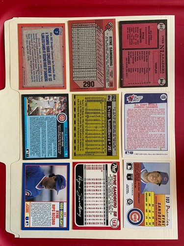 Ryne Sandberg 1985-1998 Inserts Parallels Oddballs Cubs NM to NM-MT You Pick!! - 第 107/222 張圖片