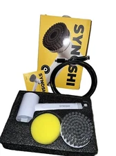 SYNOSHI Rechargeable Cordless Electric Power Spin Scrubber with 3 Cleaning Heads