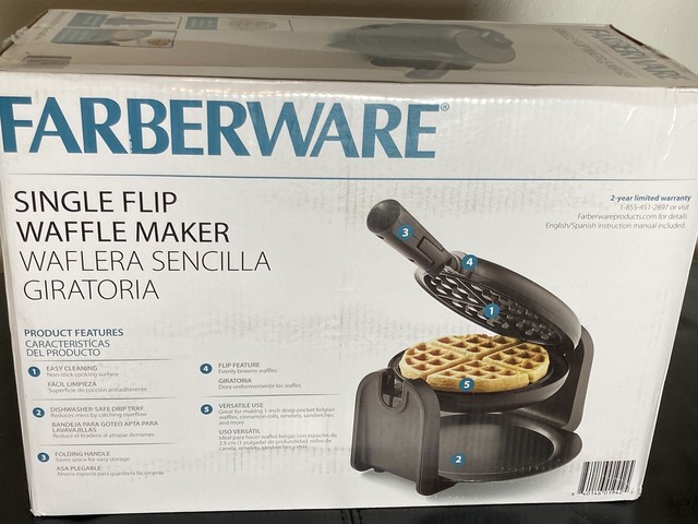 farberware belgian flip waffle maker