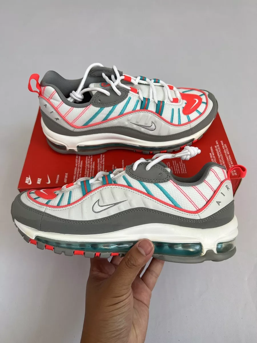 Nike Air Max 98 Particle Grey White Aqua Pink Sneaker CI3709 002