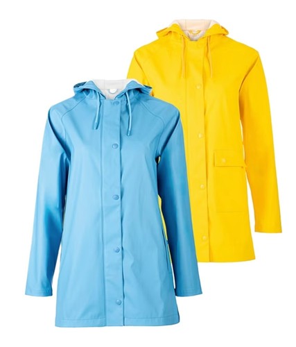 Damen REGENMANTEL Friesennerz WASSERDICHT Winddicht Parka Regenjacke Kapuze - Bild 2 von 5