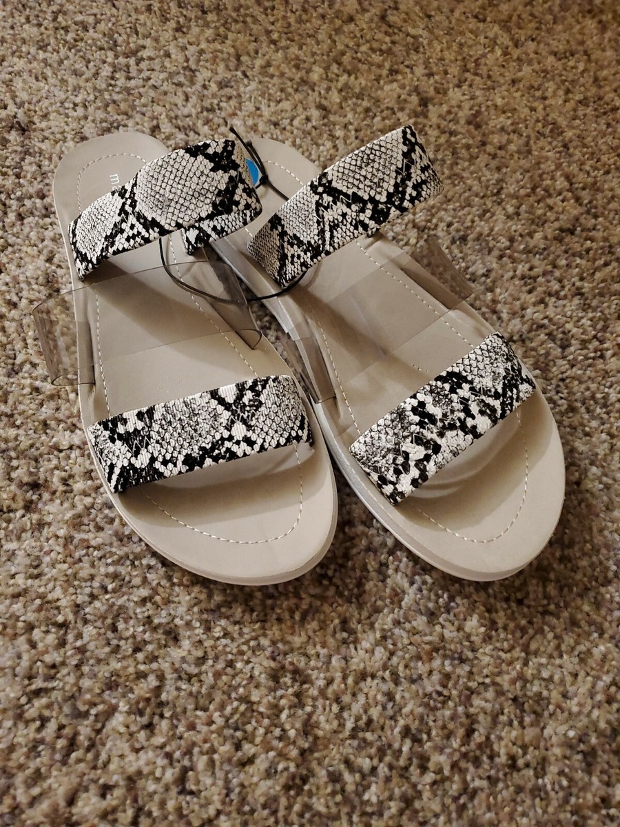 Steve Madden Girl Womens Sandals Size 10 Snake Skin Slides eBay