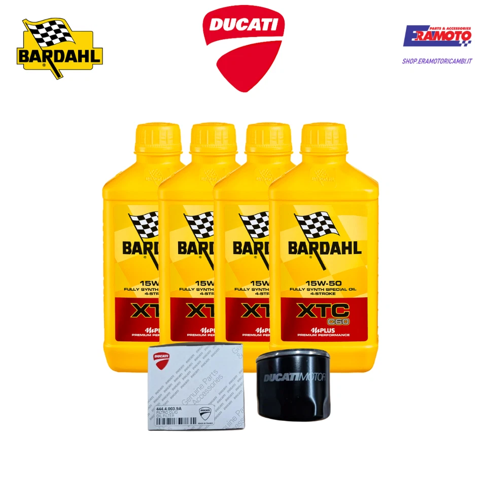 Kit de servicio 15W50 + filtro original para DUCATI Scrambler 800 Monster 1000 Foto 4 de 4