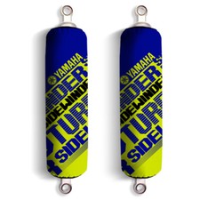 Blue Lime Shock Covers For Yamaha Snowmobile Sidewinder Turbo Set Of 2 New