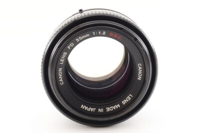 N.MINT w/Hood】 Canon FD 55mm f1.2 s.s.c. ssc MF Lens FD