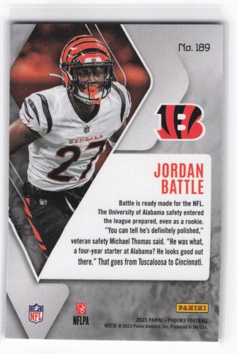 2023 Panini Phoenix Jordan Battle #189 RC Rookie - Picture 2 of 2