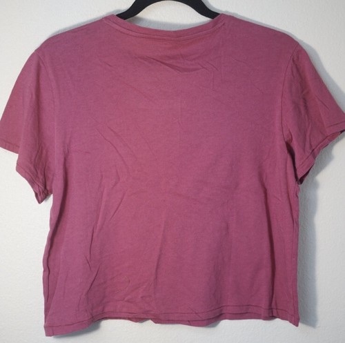 Ed Hardy Dagger through Heart Burgundy Crop Top Size Large NWT - Picture 2 of 7