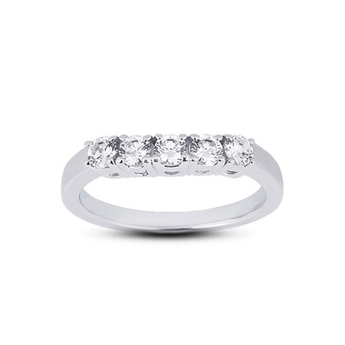 Juego de anillos de compromiso clásicos redondos de diamantes naturales certificados G/VS2 de 4,40 quilates - Imagen 7 de 10