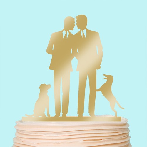 Same Sex Wedding Cake Toppers Gay Lesbian Topper Personalised Party Decorations - Picture 6 of 16