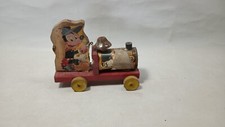 VINTAGE CHILD TOY WALT DISNEY FISHER PRICE MICKEY MOUSE CHOO CHOO NO. 485 H29