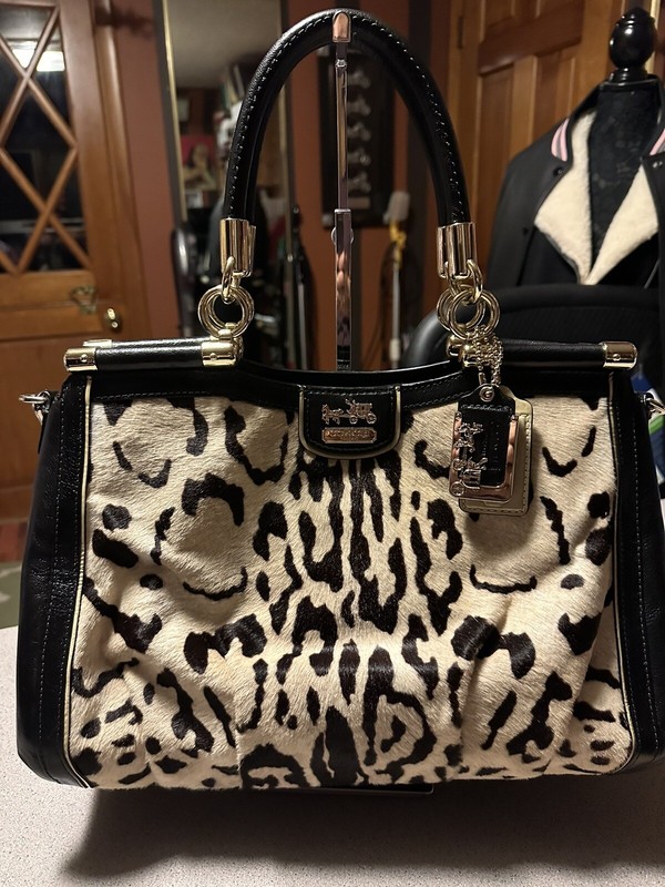 Coach 1941 Madison Carie Hair Calf Leopard 21285 Coach 1941 Madison Carie Hair Calf Leopard 21285