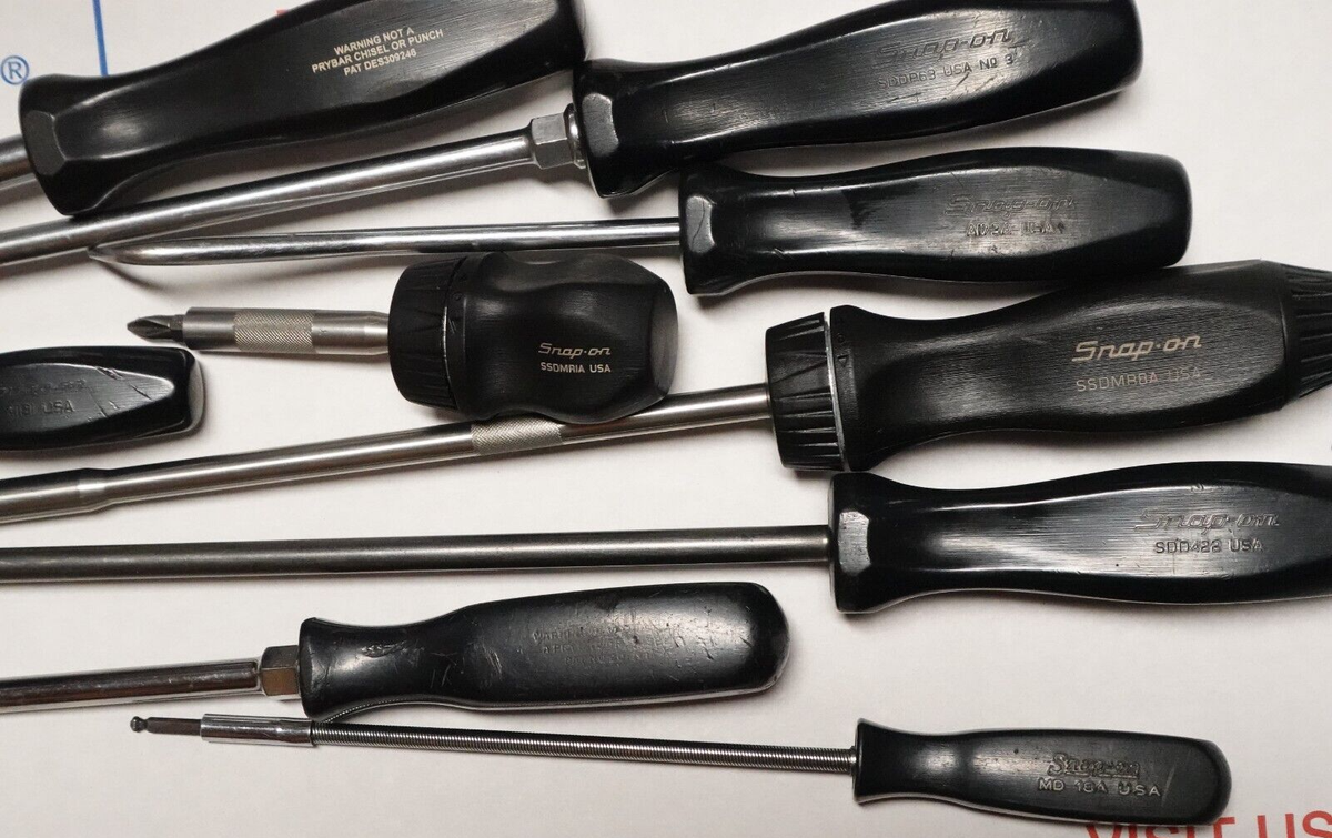 SNAP-ON Tools 9 Pieces Combination Hard Handle Screwdriver Set